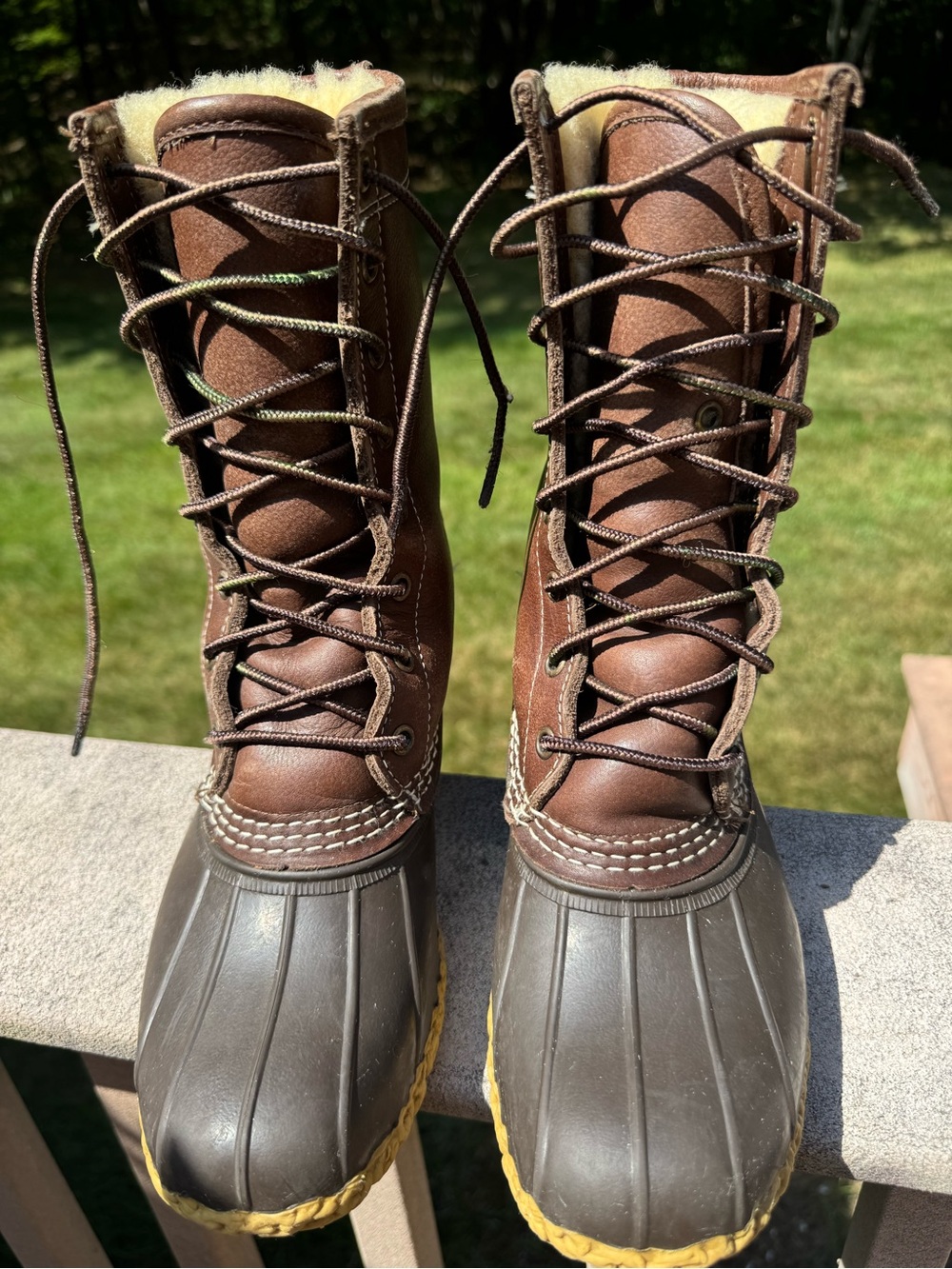 LL Bean Lined Lace-Up Duck Boots